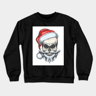 The skull of Santa Claus Crewneck Sweatshirt